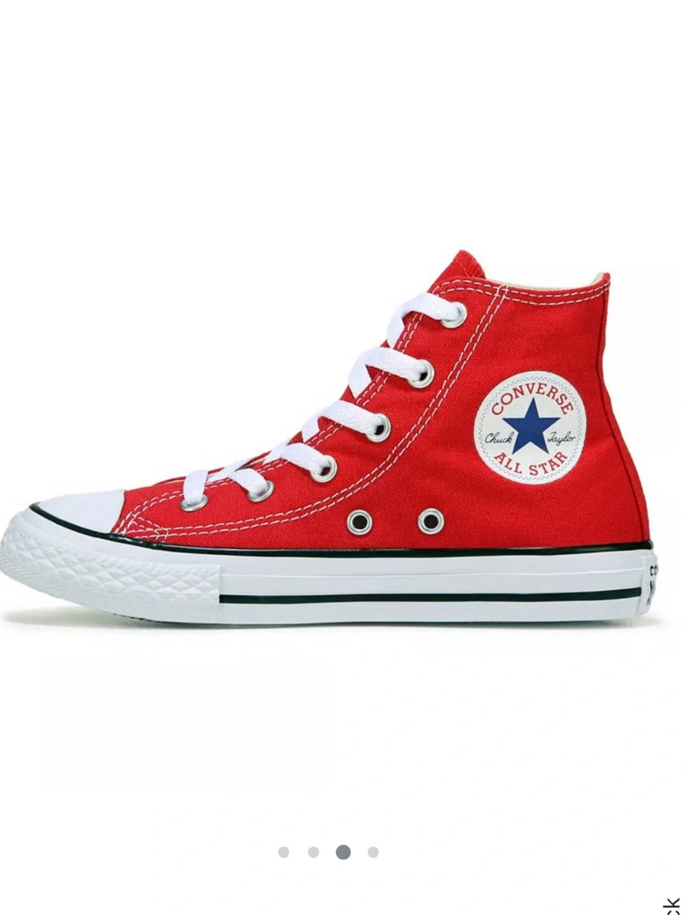 Converse Red High Top Canvas Sneakers